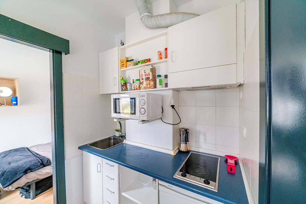 Individual con cocina compartida