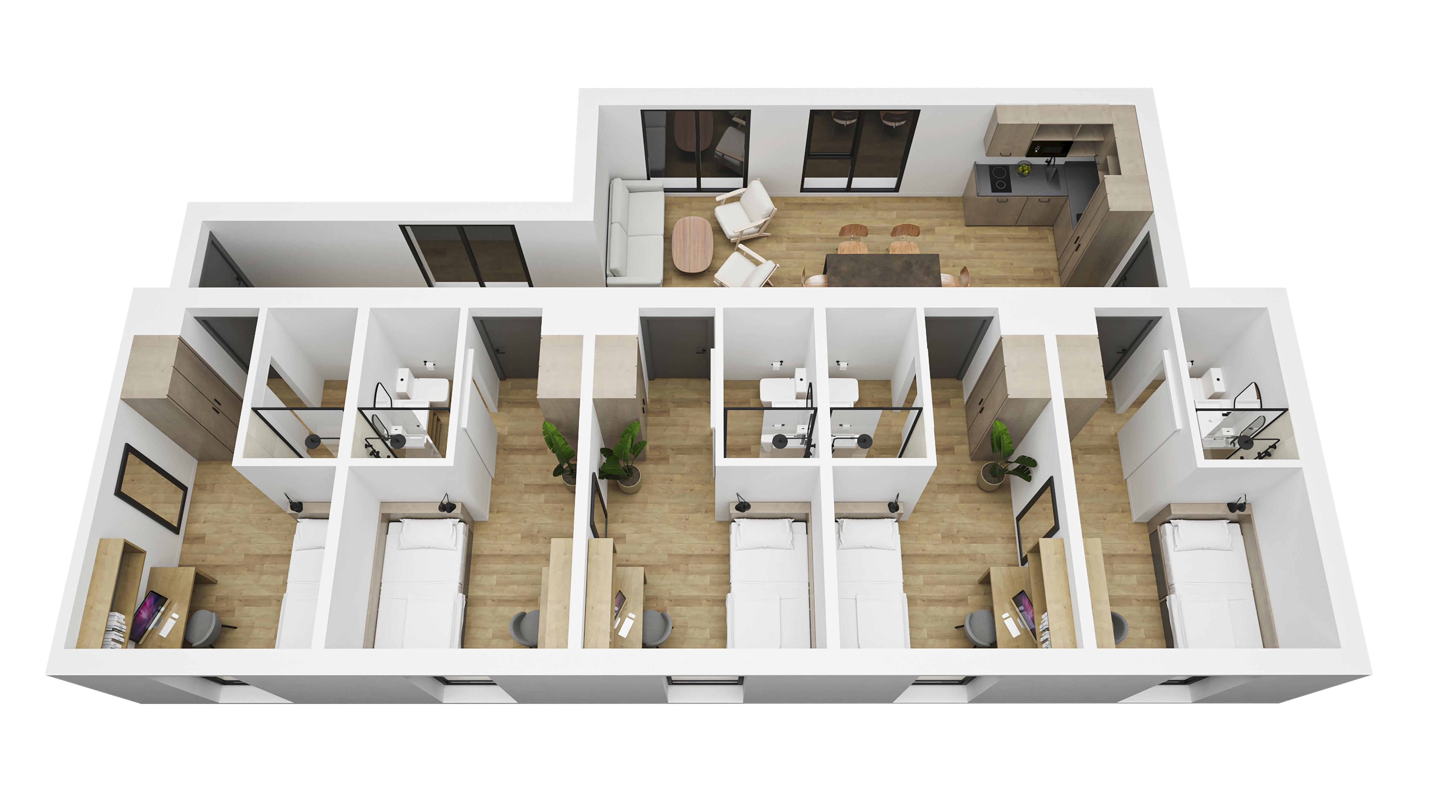 Habitación Individual en apartamento