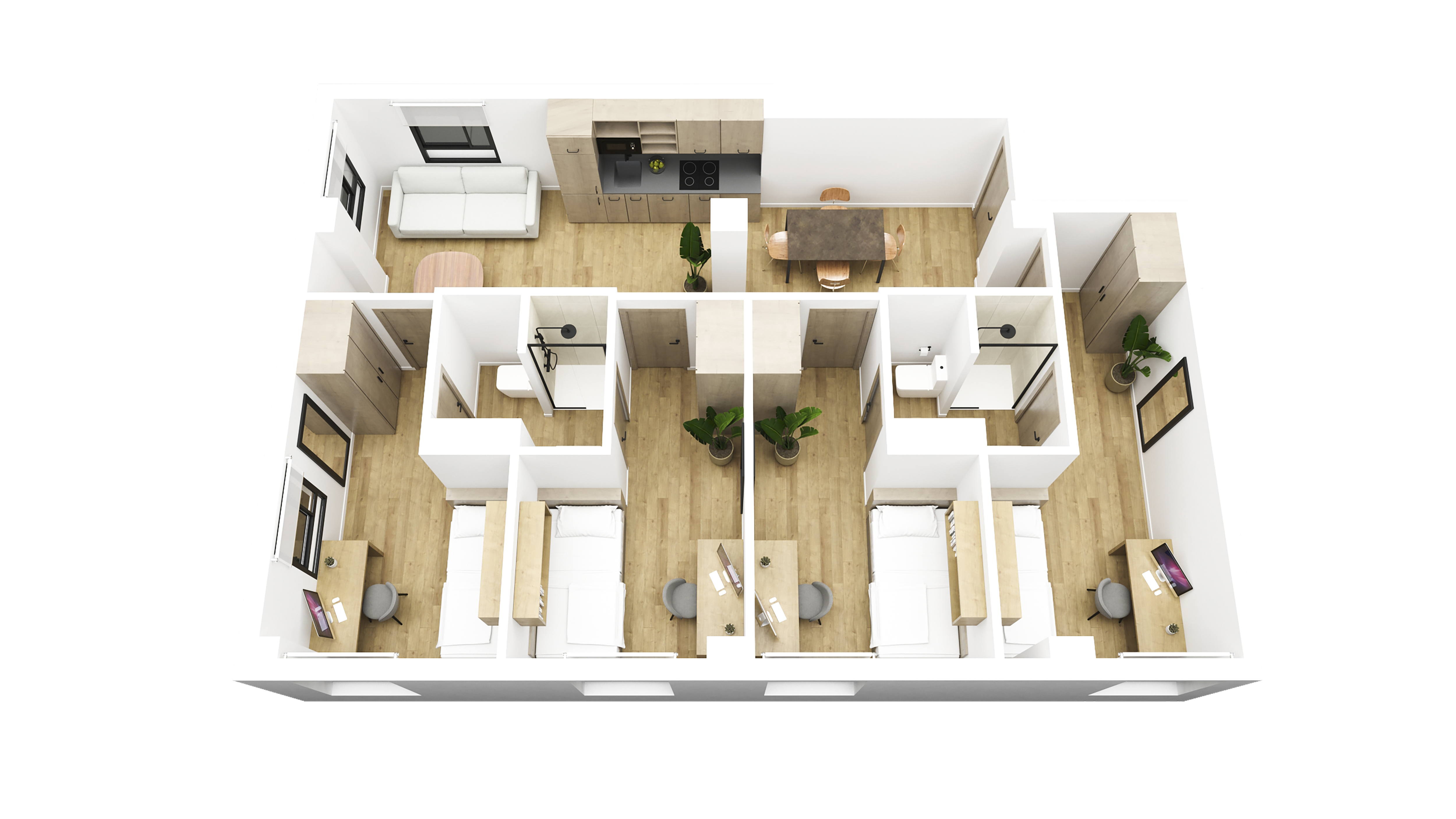 Individual en apartamento